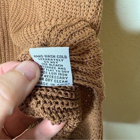 NWT Elliott Lauren Brown Knit Sleeveless Top Size Large - Picture 6 of 7